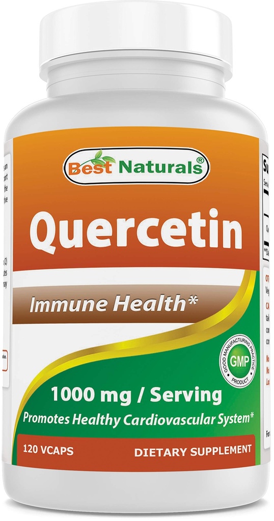 Cele mai bune naturi Querbetin 1000 mg/Serving 120 Capsule vegetale (120 Conte (Pachet de 1)