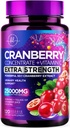 Suplimentul Cranberry 25,000 mg Formula + Vitamina C 