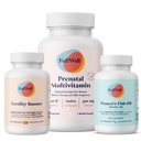 FullWell Women's Fertility Trio, Lemon Essence Multivitamin, 30 Servings