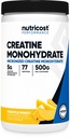 Nutricost Creatin Monohidrat pulbere (Pineapple Mango, 500 Gram) - Micronited Creatine Supplement - Vegan, Non-GMO, Gluten gratuit