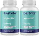Alpha GPC 600 mg per Servire (240 Capsule vegetariene) (120x2) - Fără Stearete - Vegan - Non OMG - Gluten Free