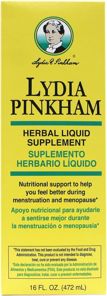 Lydia Pinkham Herbal lichid Supliment 16 oz (Pachet de 10)