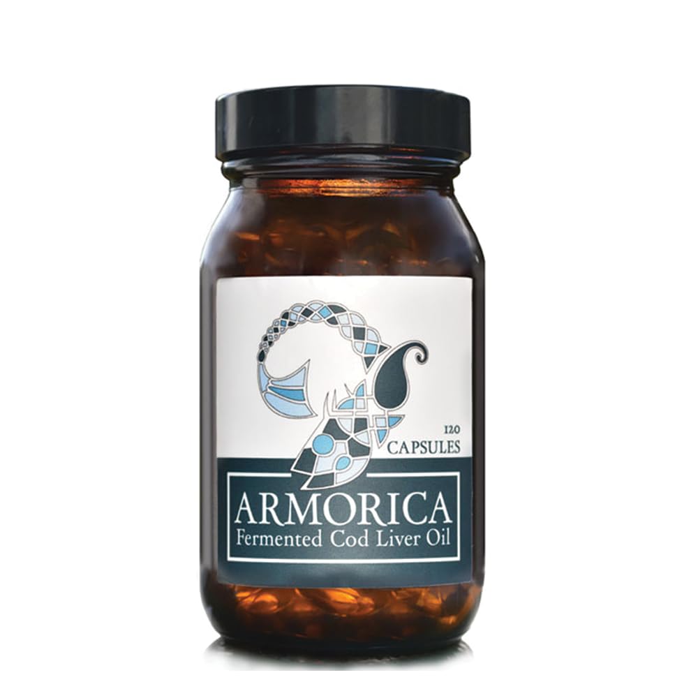 Ulei de ficat de cod fermentat - procesat la rece, ulei de ficat de cod Lacto-Fermentat și crud - Produs exclusiv cu Cod Atlantic (nearomat, 120 capsule)