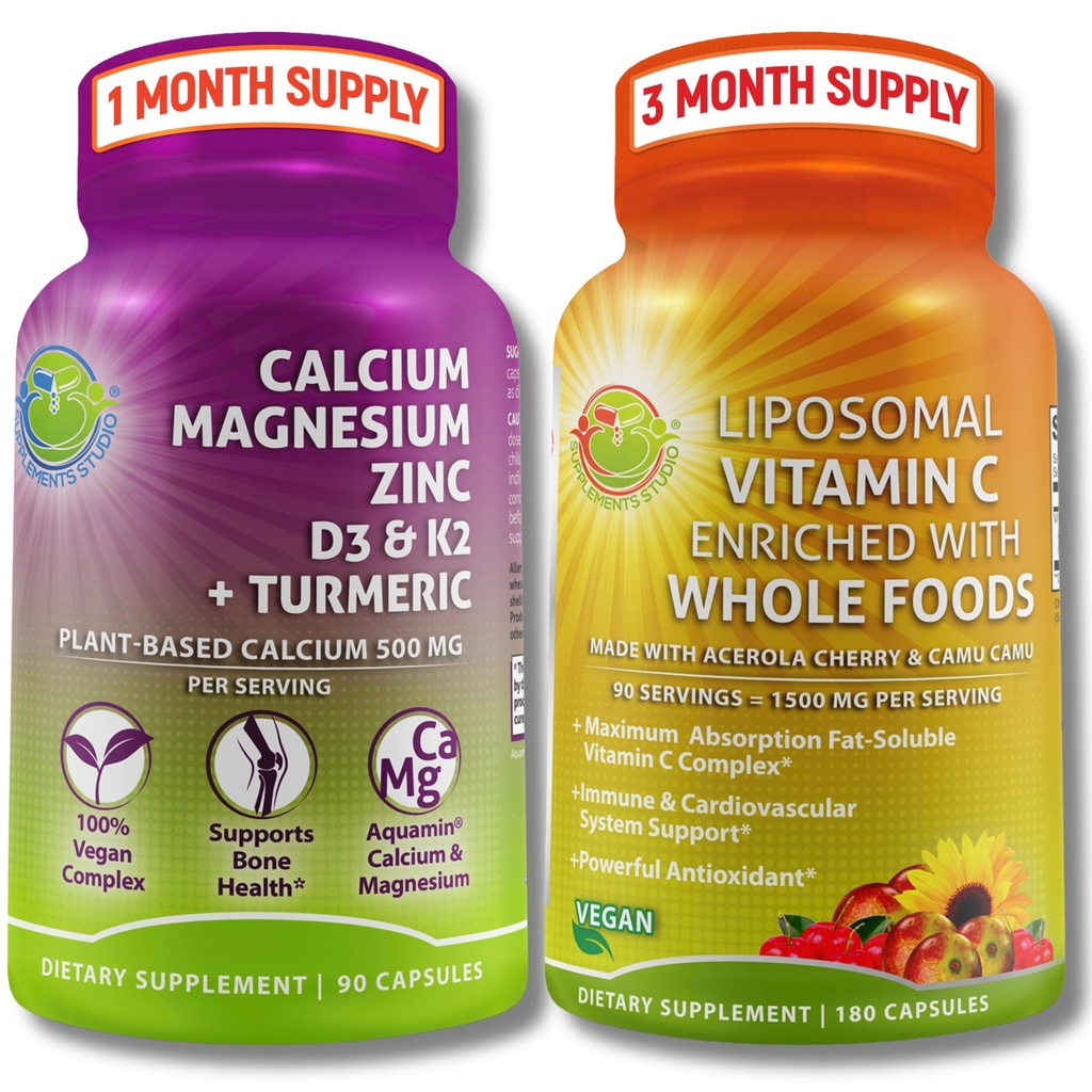 Baze de plante Bone & Immune Supplement Bundle 