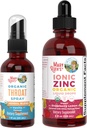 MaryRuth Organics Ghroat Spray (Vanilla) & Picături de zinc (Strawberry Lemon) 