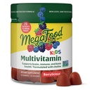 Megafood Kids Multivitamine Gummies - Vitamine pentru copii - varsta 4+ cu vitamina C, vitamina D, zinc, colină, și fructe reale - Brain & Imunity Support - Aroma delicioasa - 60 Gume (30 Serviri)