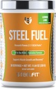 SteelFit Steel Fuel BCAAs Aminoacids Powder for Intra- Workout to Accelerate Muscle Growth & Endurance - 30 Servings in Lemon Lime - BCAA Supplements Powder for Electrolytes & Recovery