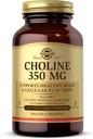 Solgar Choline 350 mg - 100 Capsule vegetale - Non-GMO, Vegan, Kosher - 100 Servings