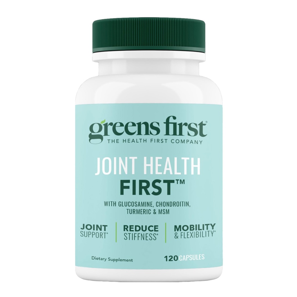 Greens First Joint Health First - Natural Joint Supplement Supplement with MSM, Turmeric, Ashwagandha, & Ginger - for Joint Support - Non-GMO/Dairy-Free/Gluten-Free (120 Softgels)