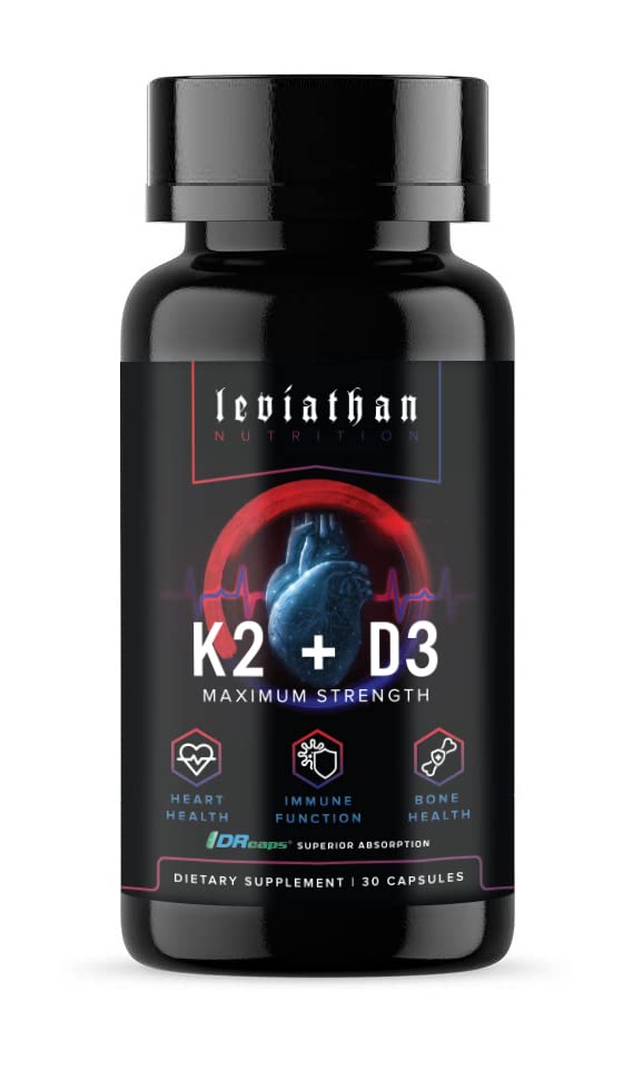 Leviathan Nutriție Vitamina D3 K2 2 în 1 Formula 