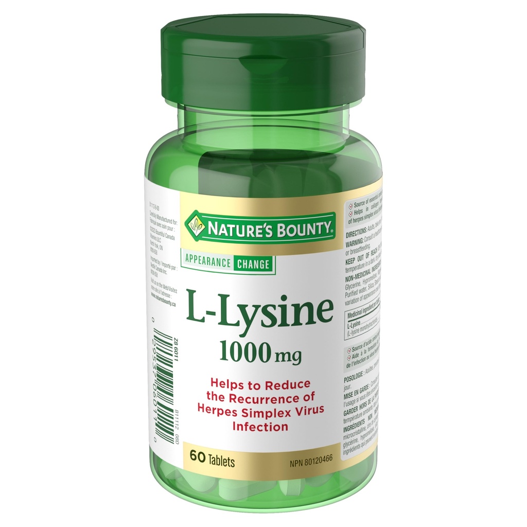 L-Lysine - 1000 mg - 60 comprimate