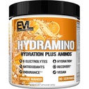 Evlution Nutrition HYDRAMINO Multiplicator de hidratare completă, Toate 6 Electroliți, Vitamina C & B, Fluid Boosing Aminos, Apa de Coconut, Rezistență, Recuperare, Antioxidanți, 30 Serveste, Mango Orange