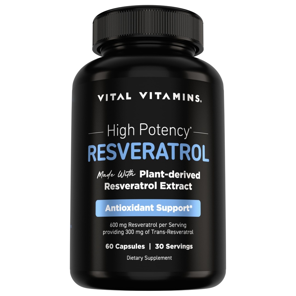 Suplimentul de vitamine vitale - Suport antioxidant, Longevitate celulară, Funcţie cognitivă - 60 Capsule