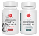 Zen Haus Iodine şi Immune Bundle - Complex Iodine 12, 5 mg cu Formula de suport imunitar şi respirator