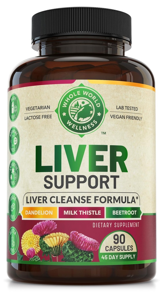 Advanced Liver Cleanse Detox & Reparation Formula cu Milk Thistle. Ficat Detoxifiere & Supplement pentru bărbaţi şi femei, SUA Made. Reparații hepatice și suport de detoxifiere, 512mg