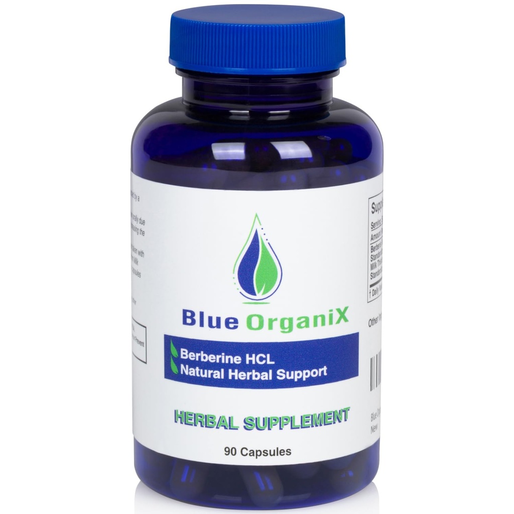 Berberine cu lapte Thistle 500mg Formula HCL Supliment complex cu silimarină pentru o mai bună absorbţie, 90 capsule vegetariene, 1 flacon, suport global de sănătate