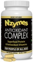 Nzymes® Antioxidant Complex pentru oameni. Supliment antioxidant puternic, vitamina C, vitamina E, vitamina A, seleniu, enzime Sprouted Live. 180 Conte - făcut în SUA