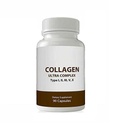 Ultra Premium Multi Colagen Capsule pentru bărbați și femei, Colagen Peptide pur hidrolizate, Supliment de vitamine pentru păr, piele, unghii și suport comun (tipuri I, II, III, V, X,) 90 Capsule