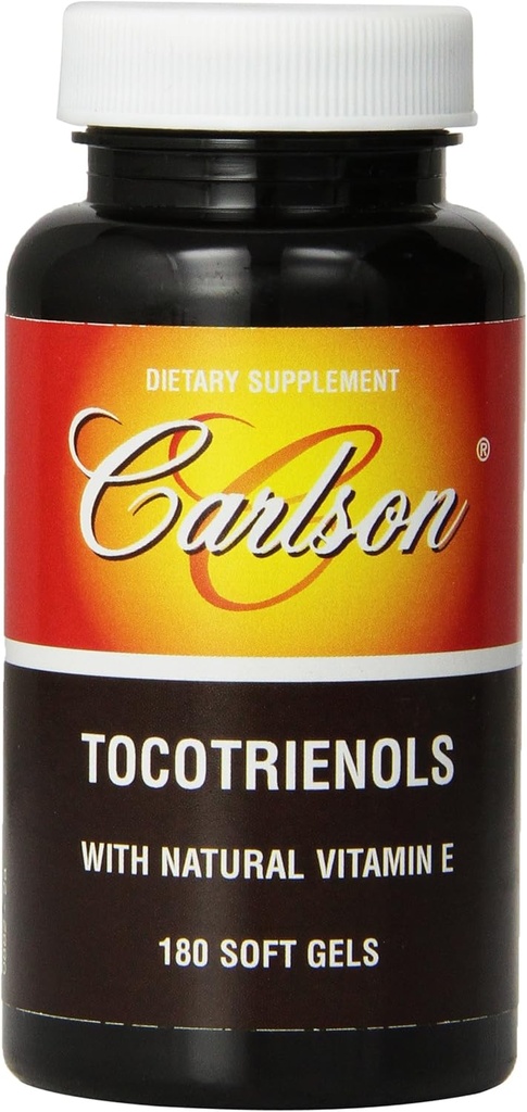Carlson Labs Tocotrienols cu vitamina E naturală, 180 Softgels