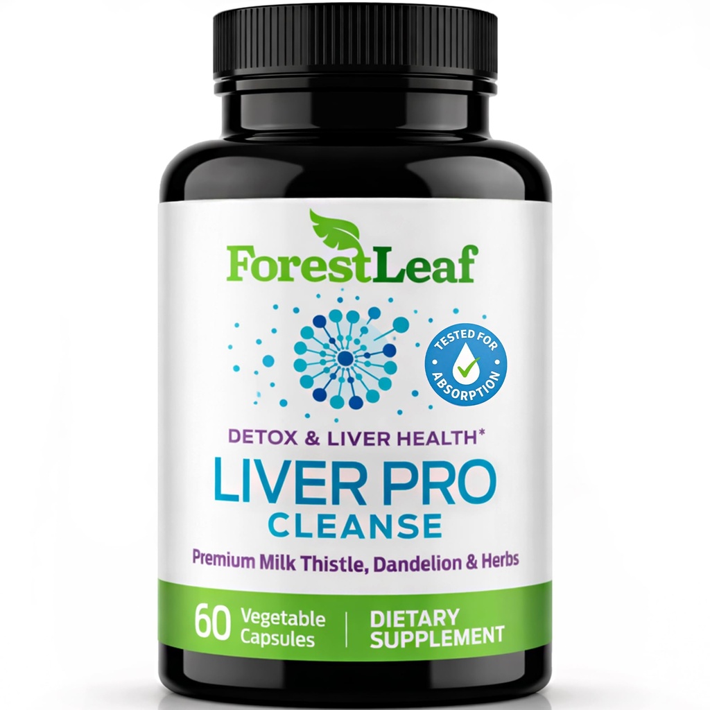 Ficat Cleanse Detoxifiere & Reparație - Grăsană de ficat Reparare Detoxifiere Complex Supliment w/Choline, Zinc, Mulgemituri de lapte, Root Dandelion, Turmeric, Burdocke, Anghinare - Supliment de sprijin pentru ficat 