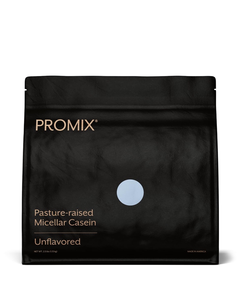 ProMix Nutrition Casein Powder Proteine - Grass-Fed, Pasture Crescut, Slow Release Micellar Casein - Gluten-Free - Nearomat, 2.5 Pound (Pachet de 1)