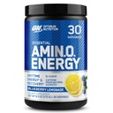 Optimum Nutrition Amino Energy - Pre Workout cu ceai verde, BCAA, Amino Acids, Keto Friendly, Green Coffee Extract, Energetic Powder - Blueberry Lemonade, 30 Serviri (Packagging May Vary)