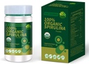 Certified 100% Organic Spirulina pulbere 4.23oz/120g bogat în bogat în Beta-Caroten (Vitamina A) și B-12 cu natural GLA,Vega non-GMO-Superfood Supliment
