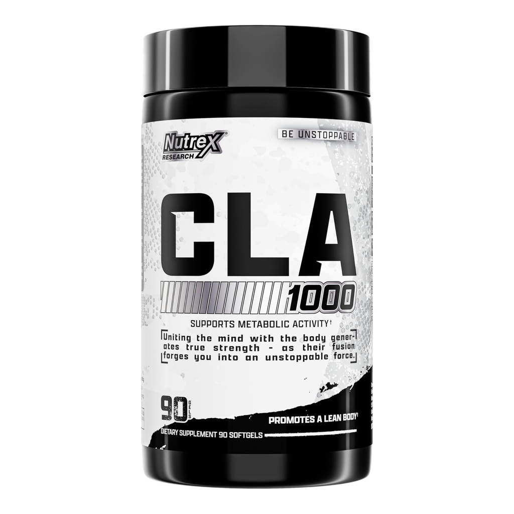 Nutrex CLA 90 Geluri moi - 1000 mg Acid linoleic conjugat Amestec activ din ulei de șofrănaș - Stimulant-gratuit de metabolism Booster pastile pentru pierderea in greutate