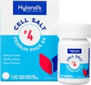 Hyland Nr. 4 Celulele de sare Ferrum Phos 6X Tablete, Decongestionant și Sinus Relief, Inflamație Supliment, Relief Natural de Rece și Fever Simptomele, Tablete de dislocare rapidă, 100 Conte