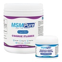 KALA HANITY MSMPure Coarse Flakes 1lb and Muscle & Joint Cream 2oz Bundle