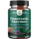 Enzime digestive pancreatice Digestive Digestion for Gut Health - Enzime digestive pancreatice pentru femei și bărbați cu Protează, Lipase & Amylase - Blooting, Stomac Health, Fat, Carb & Proteine - 60 Conte