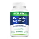 Enzyme Science - Digestie completa, suport deplin pentru sanatatea digestiva si ajuta la reducerea gazelor naturale, sangerare, indigestie si neregularitate cu 125 miliarde probiotice CFU, Vegetarian, 90 capsule