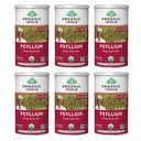 ORGANIC INDIA Whole Psyllium Husk Powder Organic - Psyllium Husk Fiber Supplement, Digestion Support, Vegan, Gluten-Free, Non-GMO, Soluble & Insolubil Fiber Source - 12 oz Canister, 6 Pack