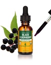 Herb Pharm Certified Organic Black Elderberry Extract lichid pentru suport sistem imunitar, Organic Cane Alcool, 1 Oz