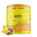 Keto Vitals Electrolits Pulbere - Zahar gratuit Keto Electroliti Pulbere cu potasiu, magneziu, sodiu, & Calciu - Nu zahar Electrolit bautura Mix & pulbere de hidratare, 60 Serviri, Ananas Nuca de cocos