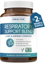 Suplimentul de sanatate pulmonara - Invigorant Lung Supplement Ajuta suport Clear Airways Mucus eliminarea și dezintoxicare sezonier sau an rotund - Vegan Herbal non-GMO Formula (2 luni de aprovizionare)
