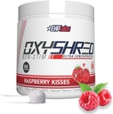 EHP Labs OxyShred Non Stimulant Praf de antrenament pre - Stim gratuit, Cafeina Preworkout gratuit pentru bărbați și femei - non Stim Preworkout - Praf de energie fără zahăr - zmeură, 60 Serviri