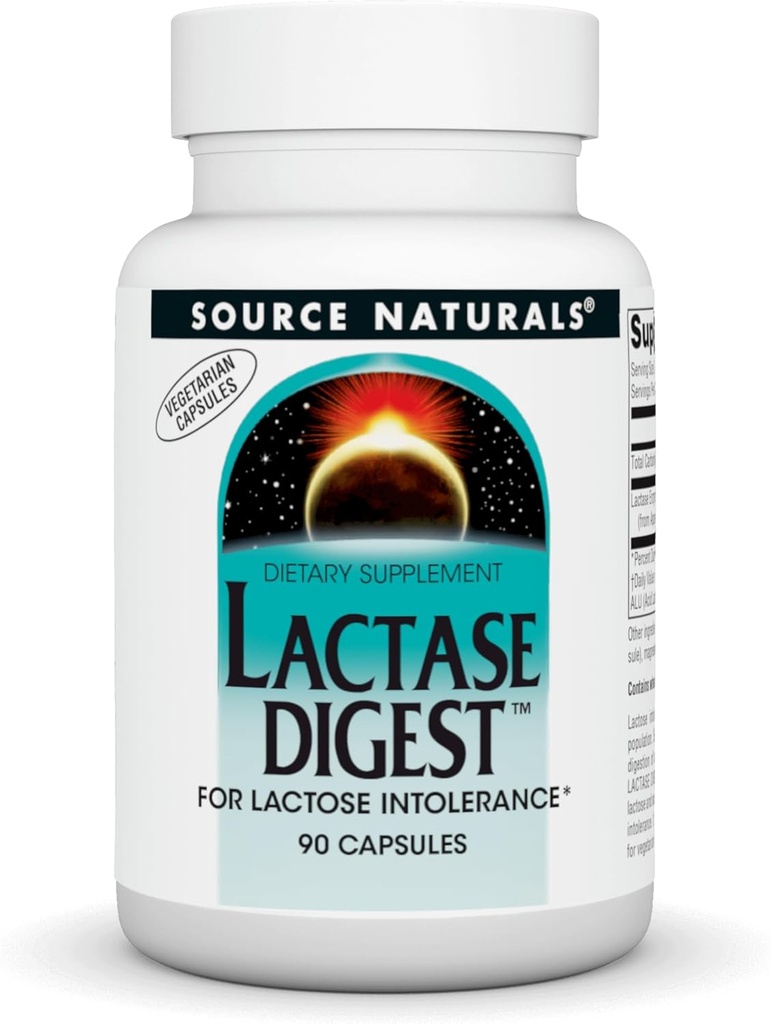 Sursa Naturals Lactase Digest, for Lactoză Intolerance* - 90 Capsule