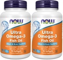 Acum Suplimente, Ultra Omega-3 Distilate molecular și acoperite enteric, 90 Softgels (Pachet de 2)