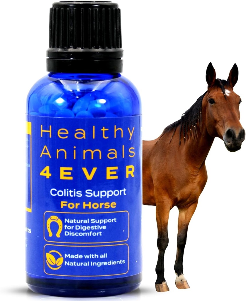 HA4E - Suport pentru colita cailor - Ajutor pentru diaree si deshidratare - Ingrijire preventiva - Supliment homeopatic foarte eficient, natural - 300 Comprimate