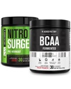 Fabrica Jacked Nitrosurge Pre-workout în limeadă de cireşe şi BCAA în Punch de fructe pentru construcţii musculare şi recuperare