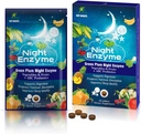 Enzime de noapte, Daily Multi Digestive Enzime, Prună verde și legume cu probiotice, relief Blooting, o mai bună calitate a somnului, pentru bărbați și femei, Promovează Digestive Health- 30 comprimate