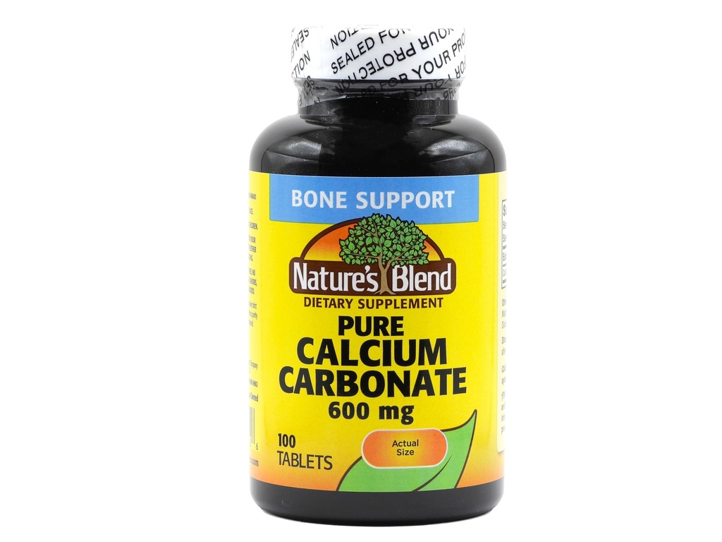 Blend Pure Calciu Carbonat 600 mg 100 Tabs (1684)