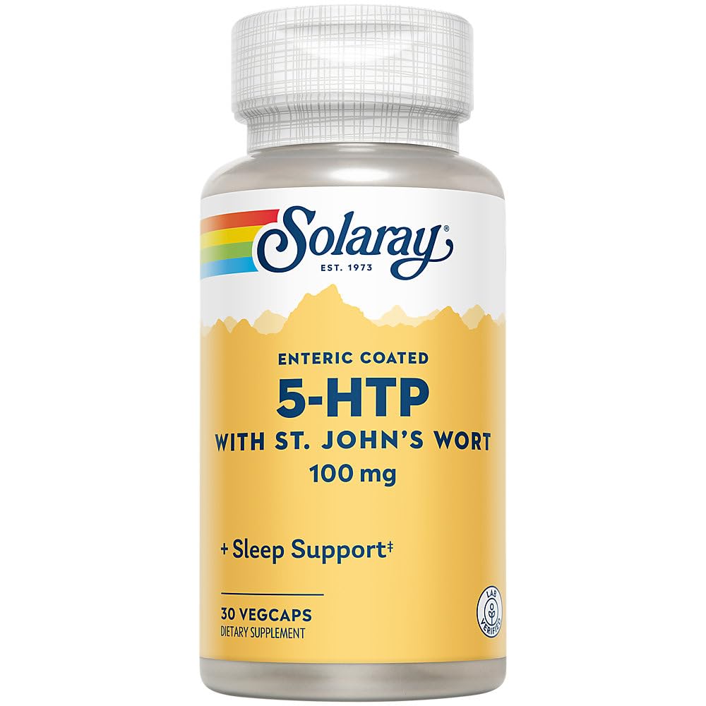 SOLARAY 5- HTP Plus sunătoare - 30 capsule enterice - 100 mg - 30 Servings
