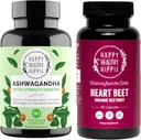 Happy sănătos Hippie Beetroot Capsule & Organic Ashwagandha Stress Supplement Capsule