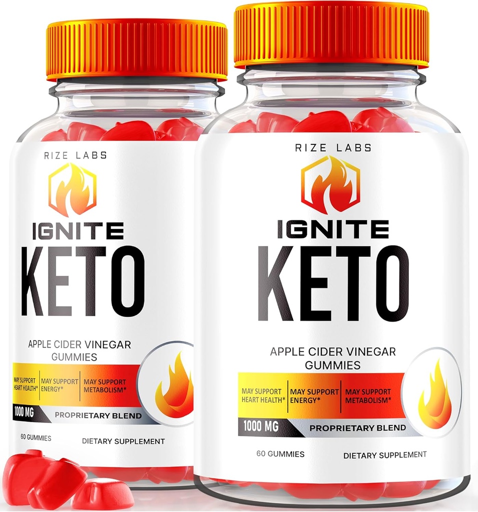 laboratoare de rigoare (Pachet de 2 Ignite Keto ACV Gumies pentru pierderea in greutate avansata, Supliment alimentar (120 gume)