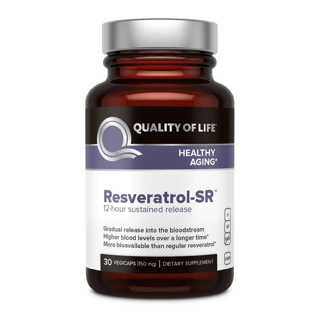 Calitatea Vietii Resveratrol SR - puternic anti imbatranire Toate Formula Naturala - 30 Vegicaps