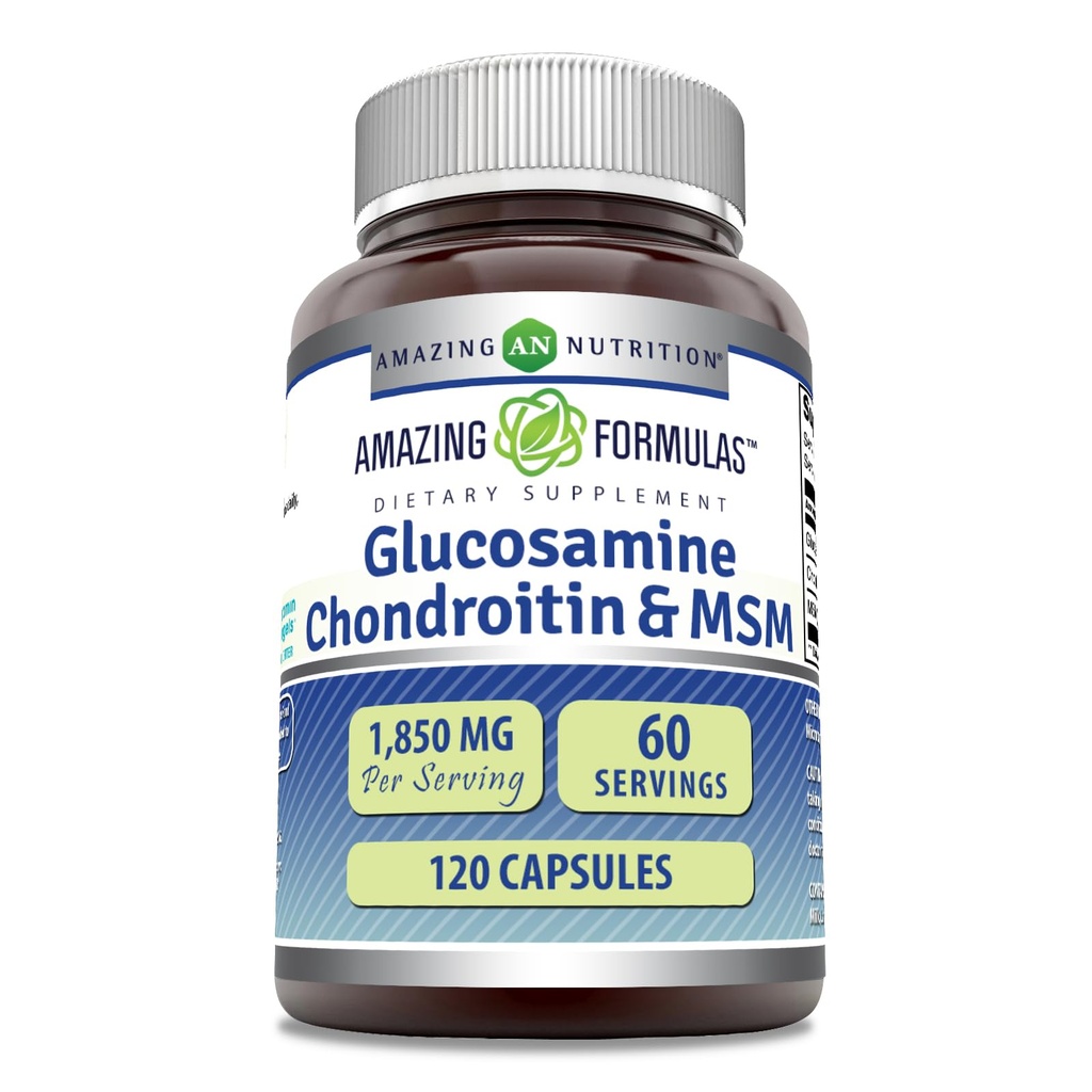 Formule uimitoare Glucosamină Chondroitin MSM 1850 mg per capsule de servire Supliment 