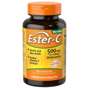 American Health Ester-C cu Citrus Bioflavonoids Capsule - Gentle On Stomac, non-Acid Vitamina C - 500 mg, 60 Servings, 120 Conte