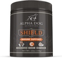 Shield Alergia Suport Imun pentru Câini de Alpha Dog Nutriție - 7 Complex de pulbere ciuperci nutriționale + vitamina C pentru a stimula imunitatea - până la 120 Serviri pentru câini de talie mică, 108g